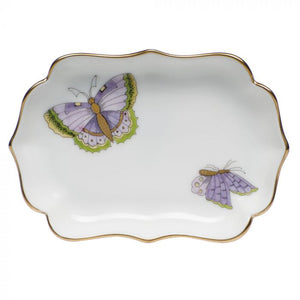 Herend Royal Garden Mini Decorative Scalloped Tray - Butterflies