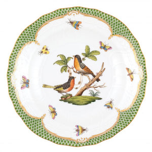 Herend Rothschild Bird Green Dessert Plate - #8