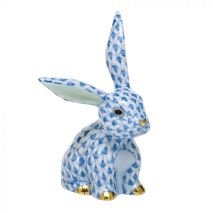 Herend Decorative Funny Bunny - Blue