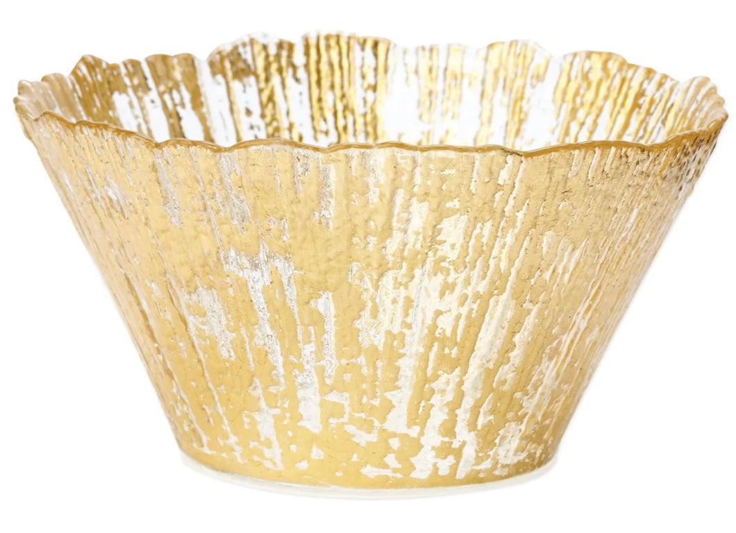Vietri Rufolo Small Gold Bowl