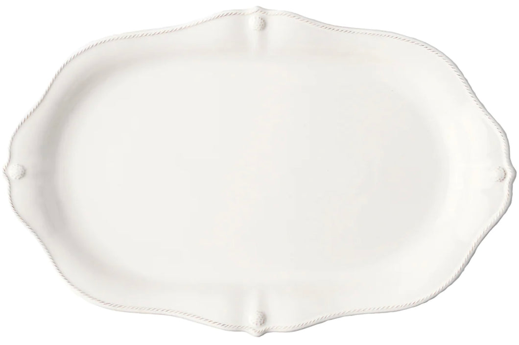 Juliska Berry & Thread Scallop 20” Platter- Whitewash